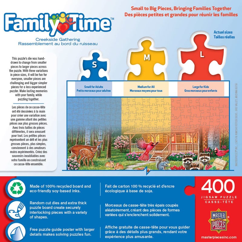 MasterPieces 400 Piece Jigsaw Puzzle for Adults, Family, Or Youth - Creekside Gathering - 18"x24" - Image 3